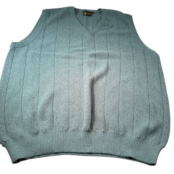 Bobby Jones V Neck Sweater Vest Golf Mens Baby Alpaca Preppy Pullover Blue - Picture 1 of 13
